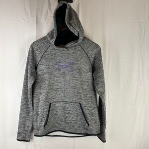 Under Armour Hoodie Women Small Grey Storm ColdGear Pullover 1288357